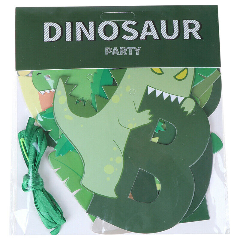 Dinosaur Birthday DIY Garland Happy Birthday Banners Roar Dino Party Wild One_DD