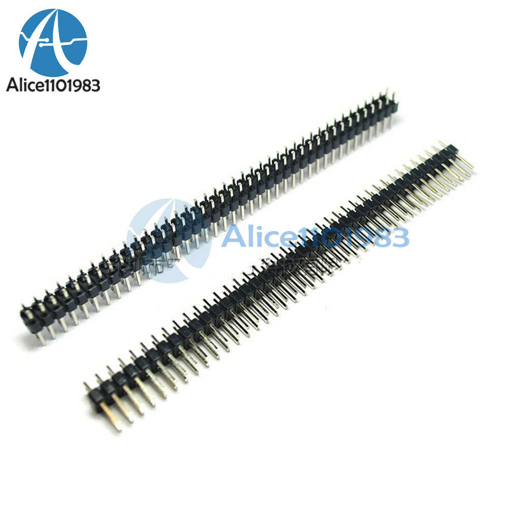 100PCS 40Pin 2 X 40 2.54mm Double Row Straight Male Pin Header Strip PBC Ardunio