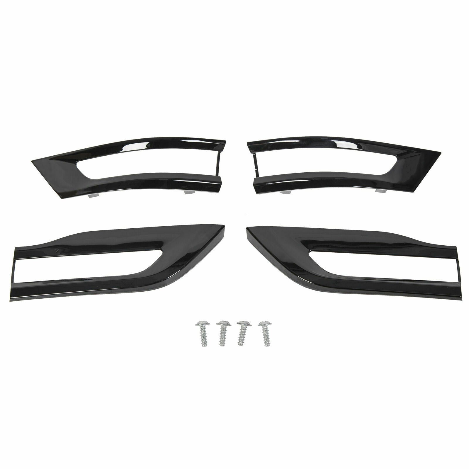 For 2014-2021 Jeep Grand Cherokee Gloss Black Tail Light Lamp Cover Trim Bezel