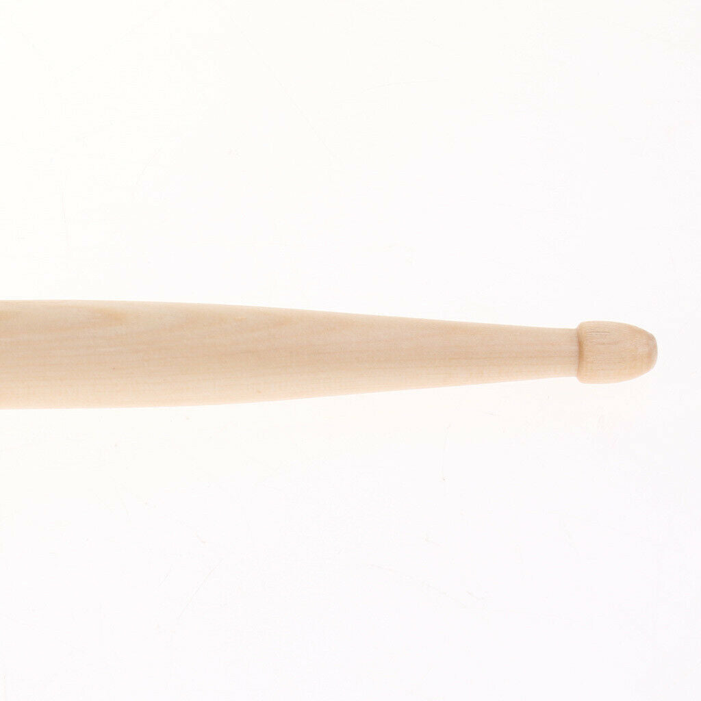 1 Pair Maple Drum Mallet Drumstick for Percussion Instrument Parts Black