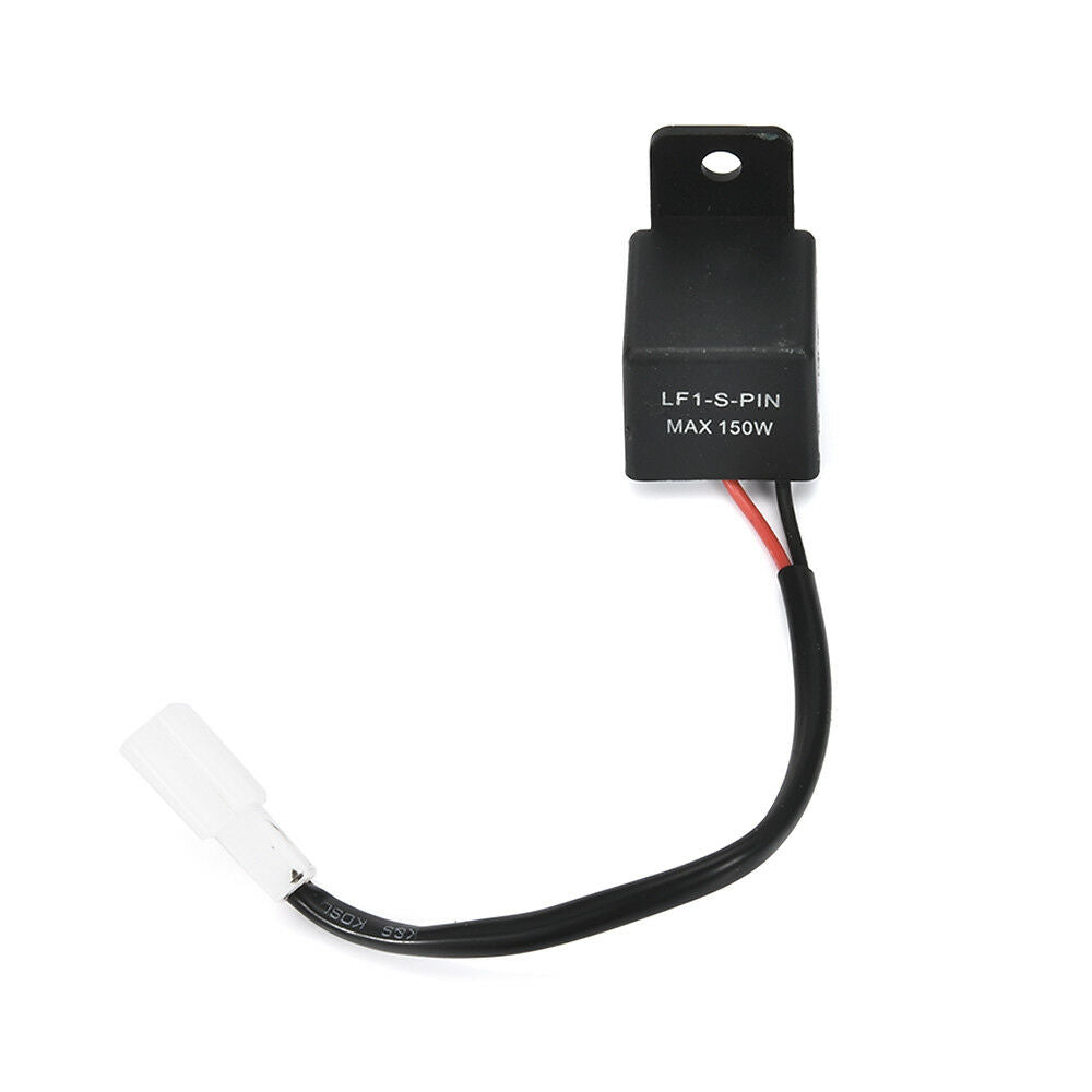 For Motorcycles 2-Pin 12V LED Flasher Relay Fix Turn Signal Lights Blinker Hot
