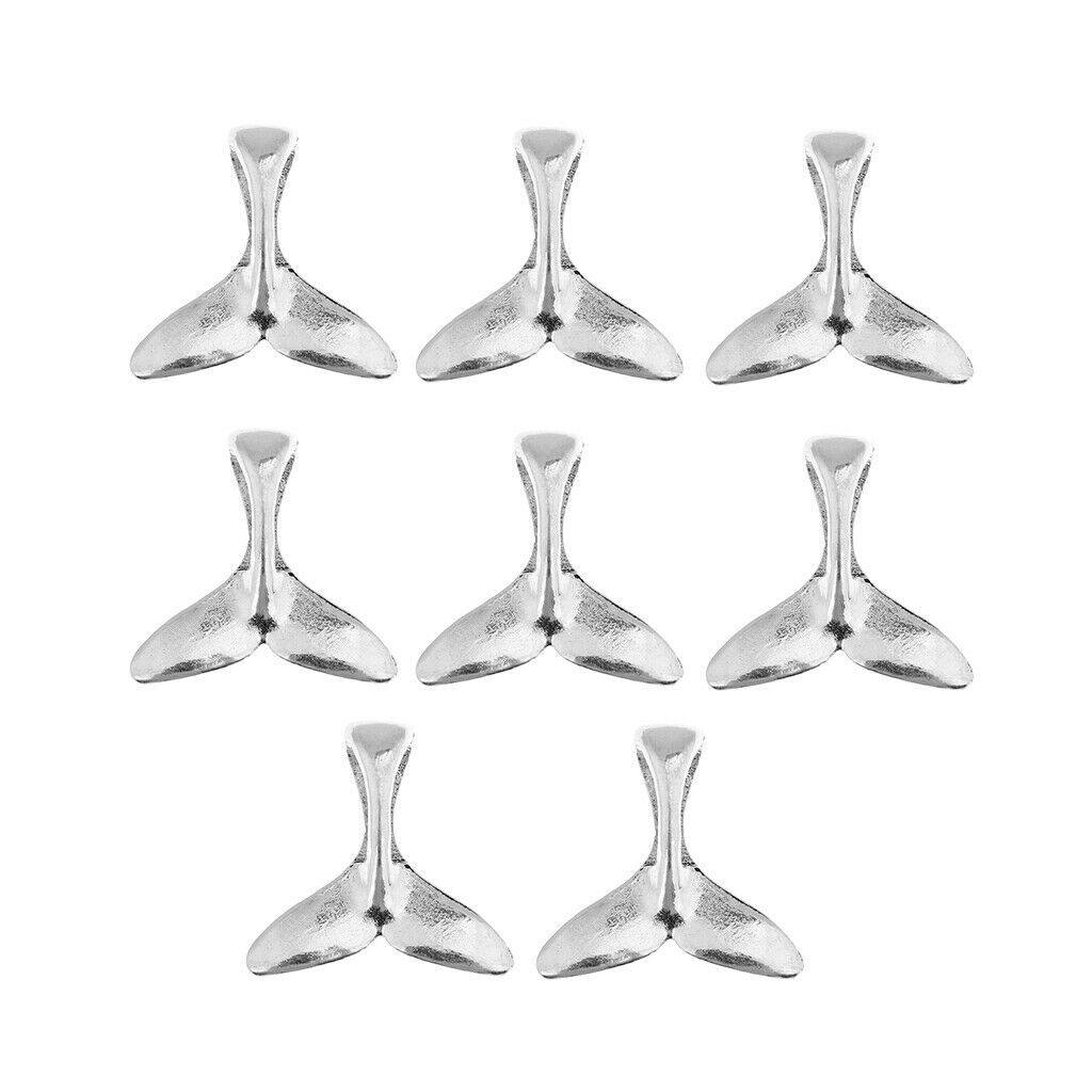 8 PCS Mermaid Tail Pendants DIY Necklace