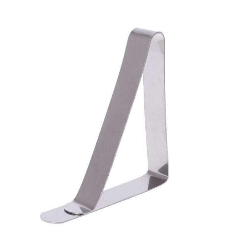 4pcs Stainless Steel Tablecloth Cover Clip Clamp Holder Picnic Party Tools