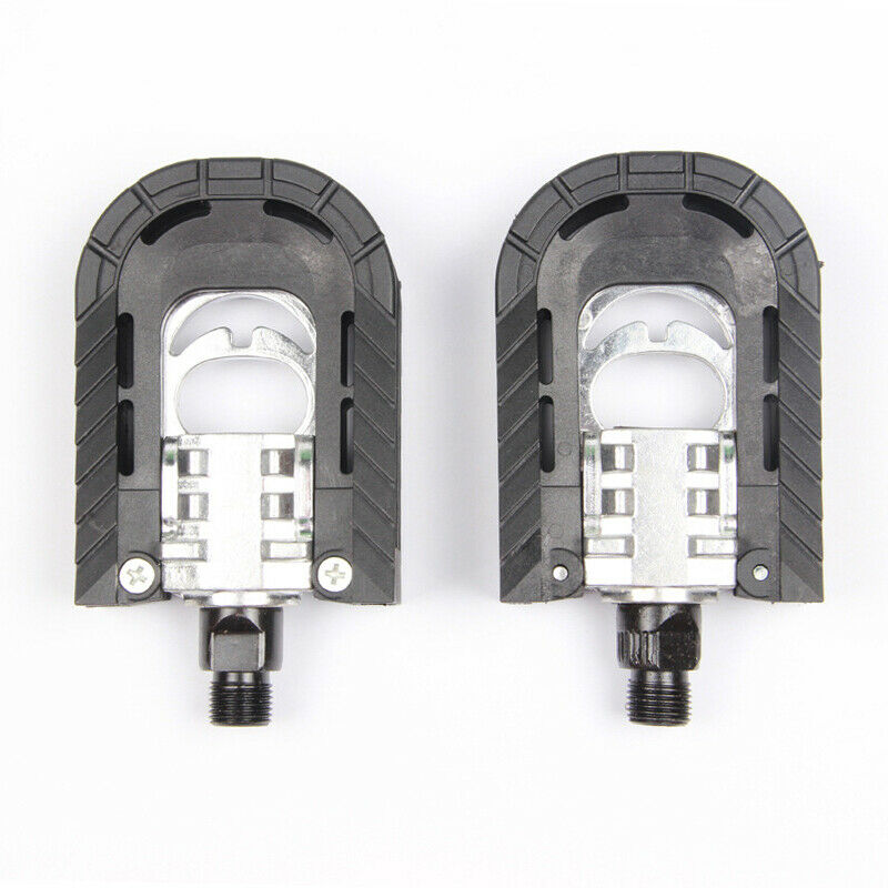 Pair of Aluminum Alloy Bicycle Pedals Foldable for Mountain Road Bike Cycling