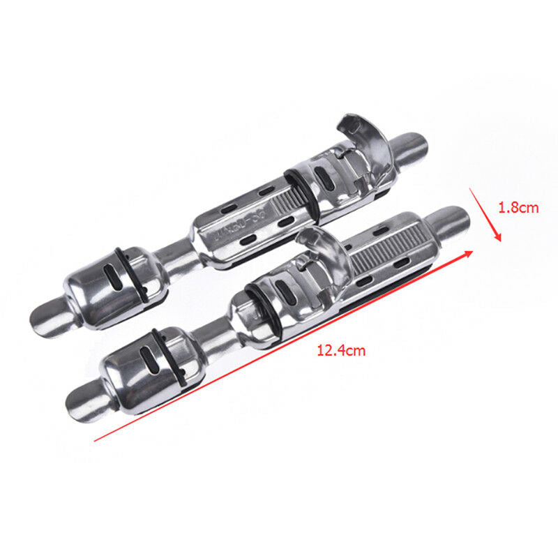 2pcs stainless steel fishing rods wheel seat pole deck rods clip reel fitt.l8