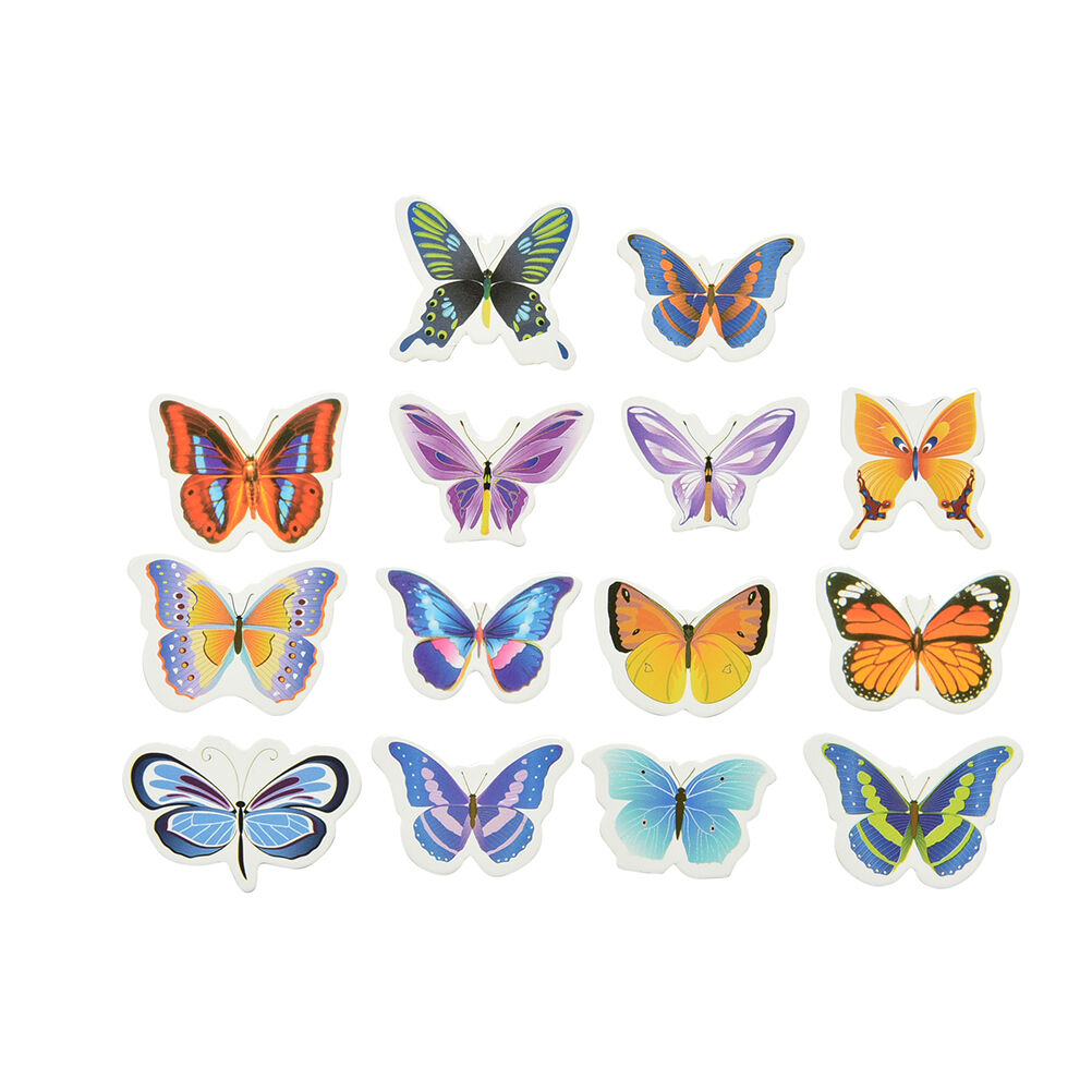 50x Butterflies Wedding Birthday Wafer Paper Cupcake Cake Toppers SE.l8