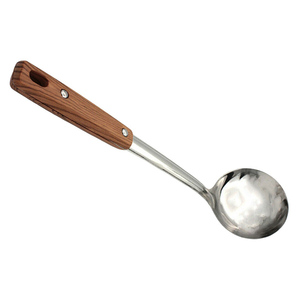 Outdoors Camping Stainless Steel Grilling Picnic BBQ Cooking Utensil Spoon