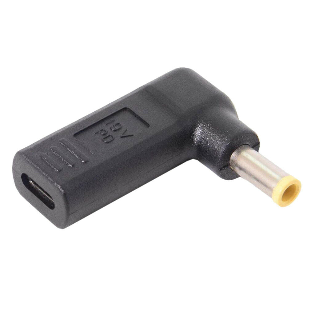 5010 Famle To Type-C Elbow With PD Laptop Adapter Power Charger Converter