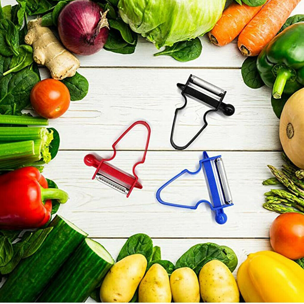 3 pieces Multifunctional Stainless Steel Potato Peelers for Kitchen , Fruit and