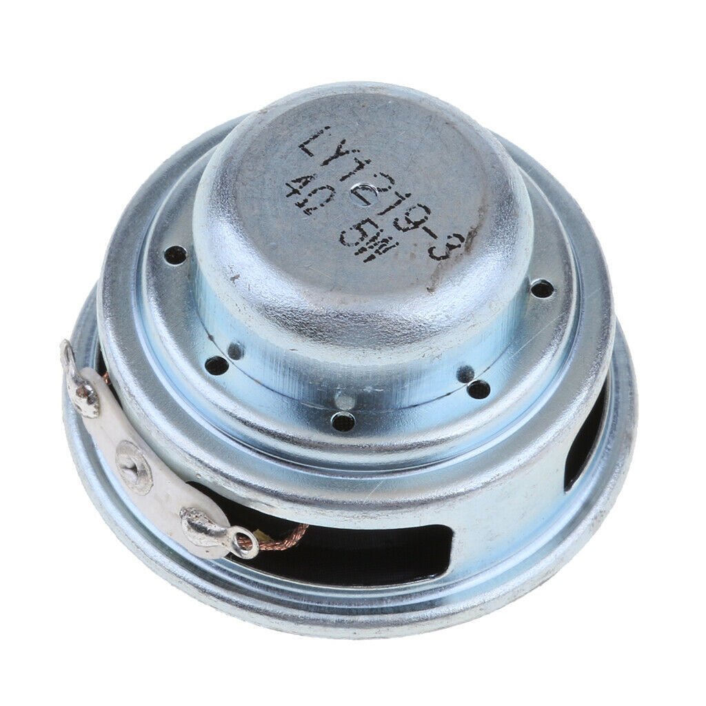 40mm 5W Magnetic Speaker Stereo Sound PU Black Replacement (Pack of 2)