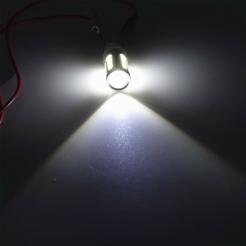 2pcs White 3157 DRL 33-SMD Daytime Running LED Lights bulbs 4114 4157NA 3047