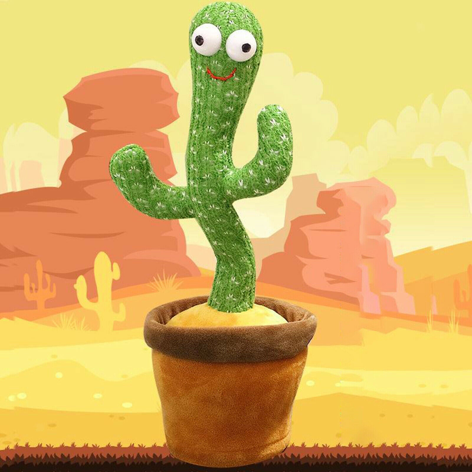 * Cactus Plush Toys, Electronic Swing Cactus with Singing and *