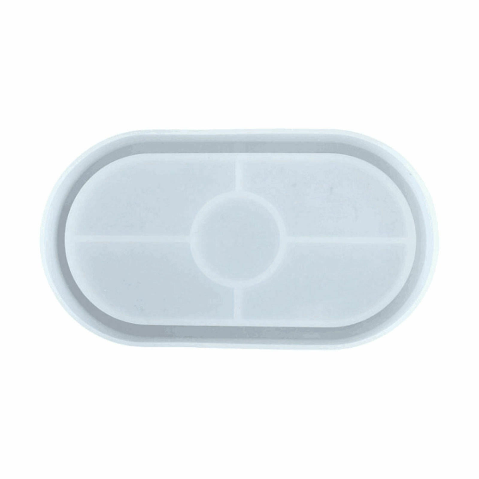 Silicone DIY Makeup Coaster Serving Tray Molds Resins Mould for Soap Dish
