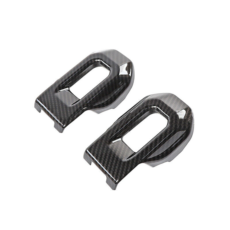 Front Hood Lock Latch Buckle Cover Trim Carbon For Jeep Wrangler JL JT 2018-2020