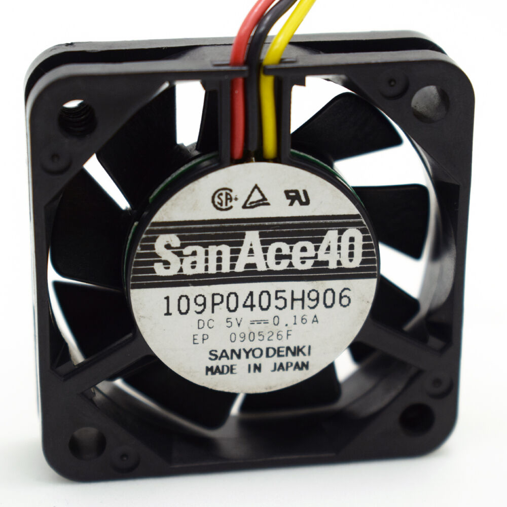 4pcs SanAce40 SANYO DENKI 109P0405H906 40x40x10mm 4010 5V 0.16A DC Cooling fan