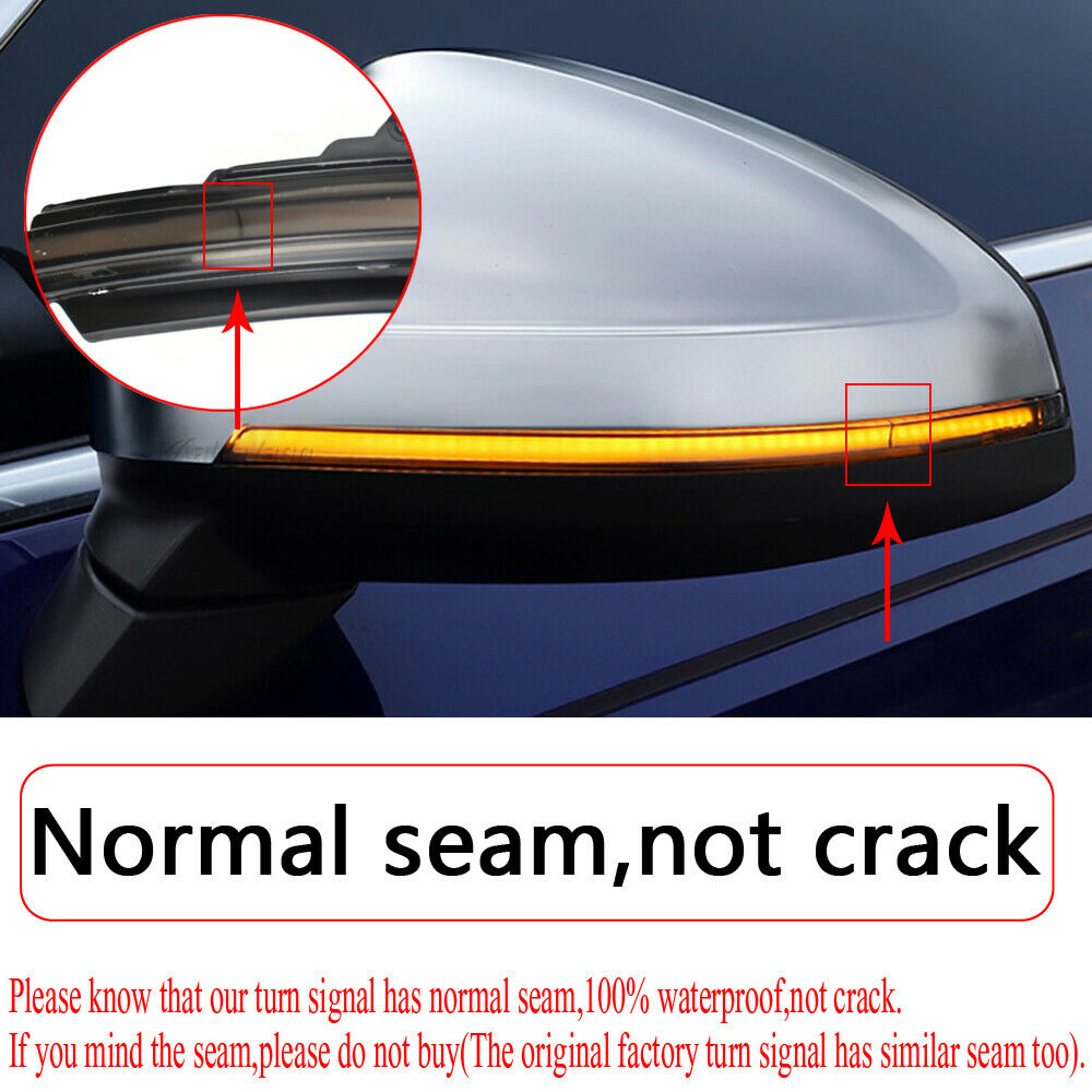 LED Dynamic Turn Signal Side Mirror Sequential Light Lamp For BMW 1 2 3 4 Series