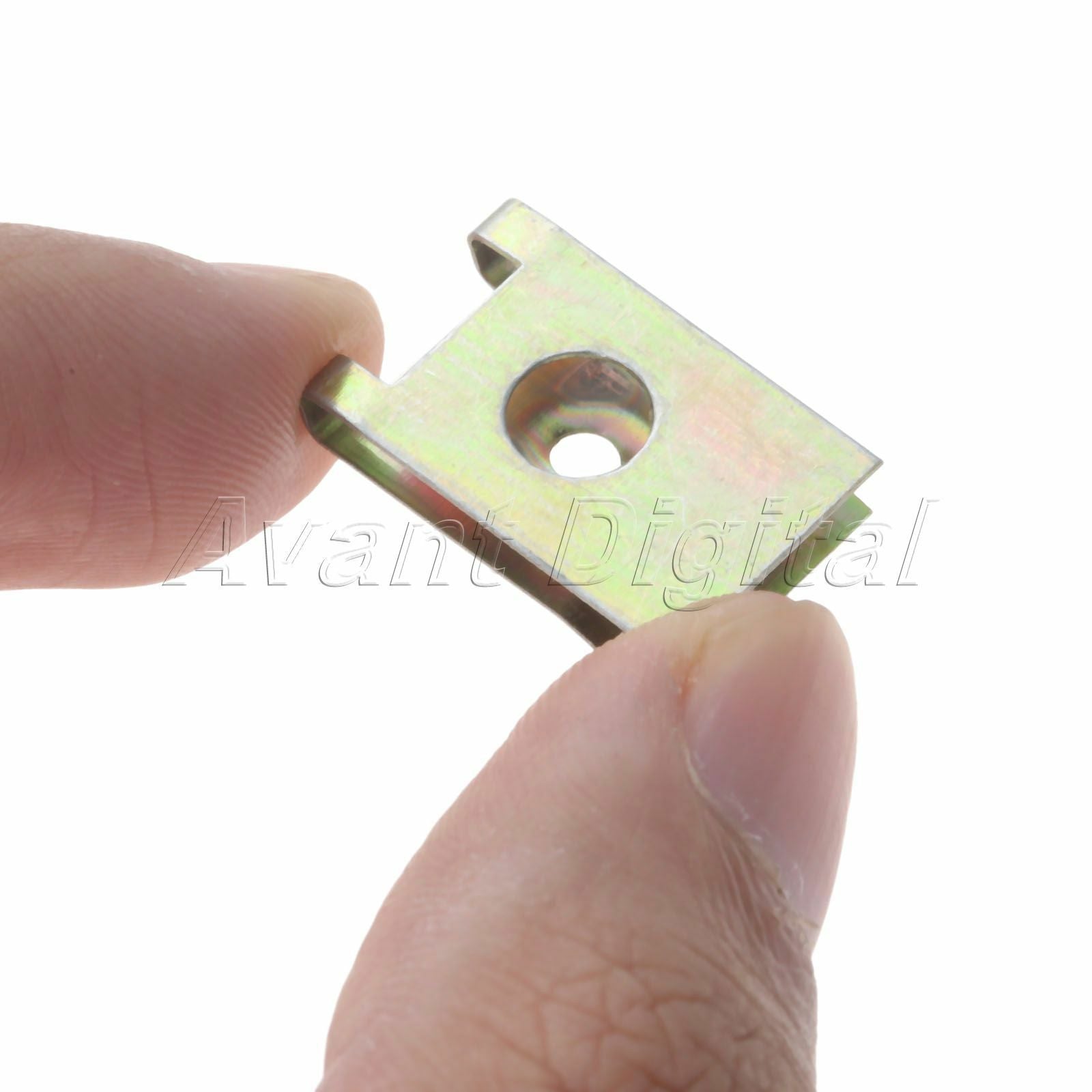 20X Fastener Bumper Panel Plate Fastener Clips Screw Base U Type Nut Clamp