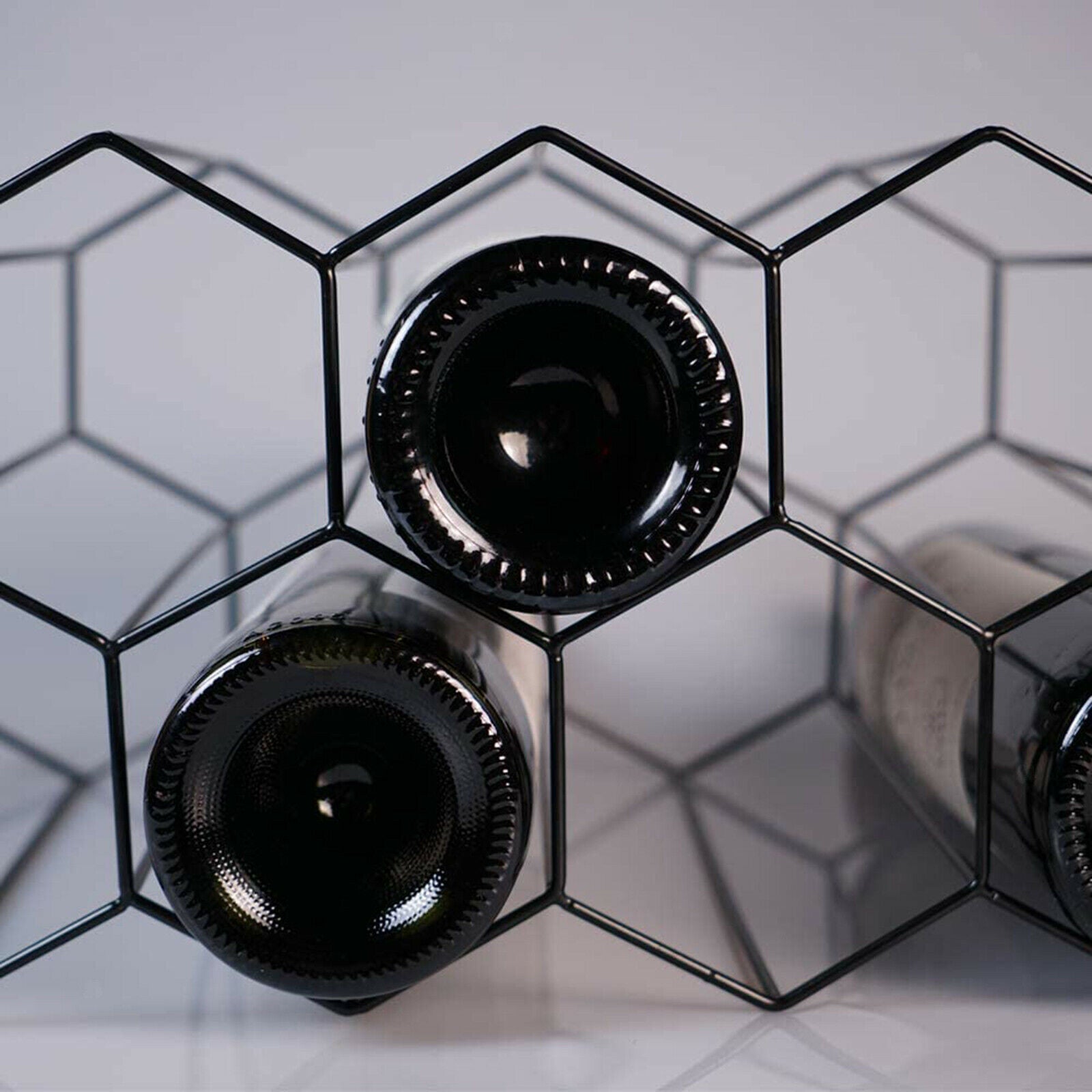 Metal Wine Bottle Rack for Counter Bar Liquor Cabinet Home Pantry Cabinet