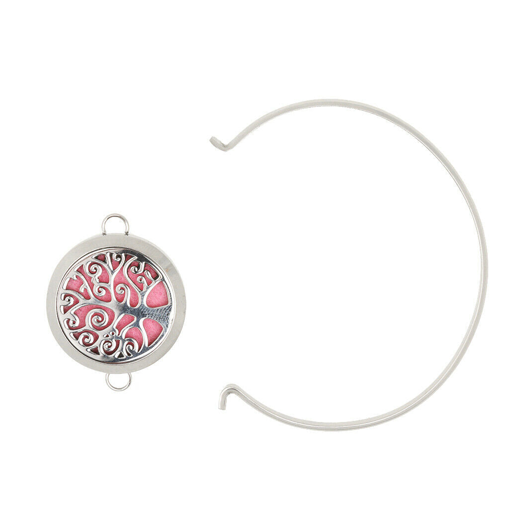 Stainless Steel Aromatherapy Oil Perfume Bangle Diffuser Locket Bracelet