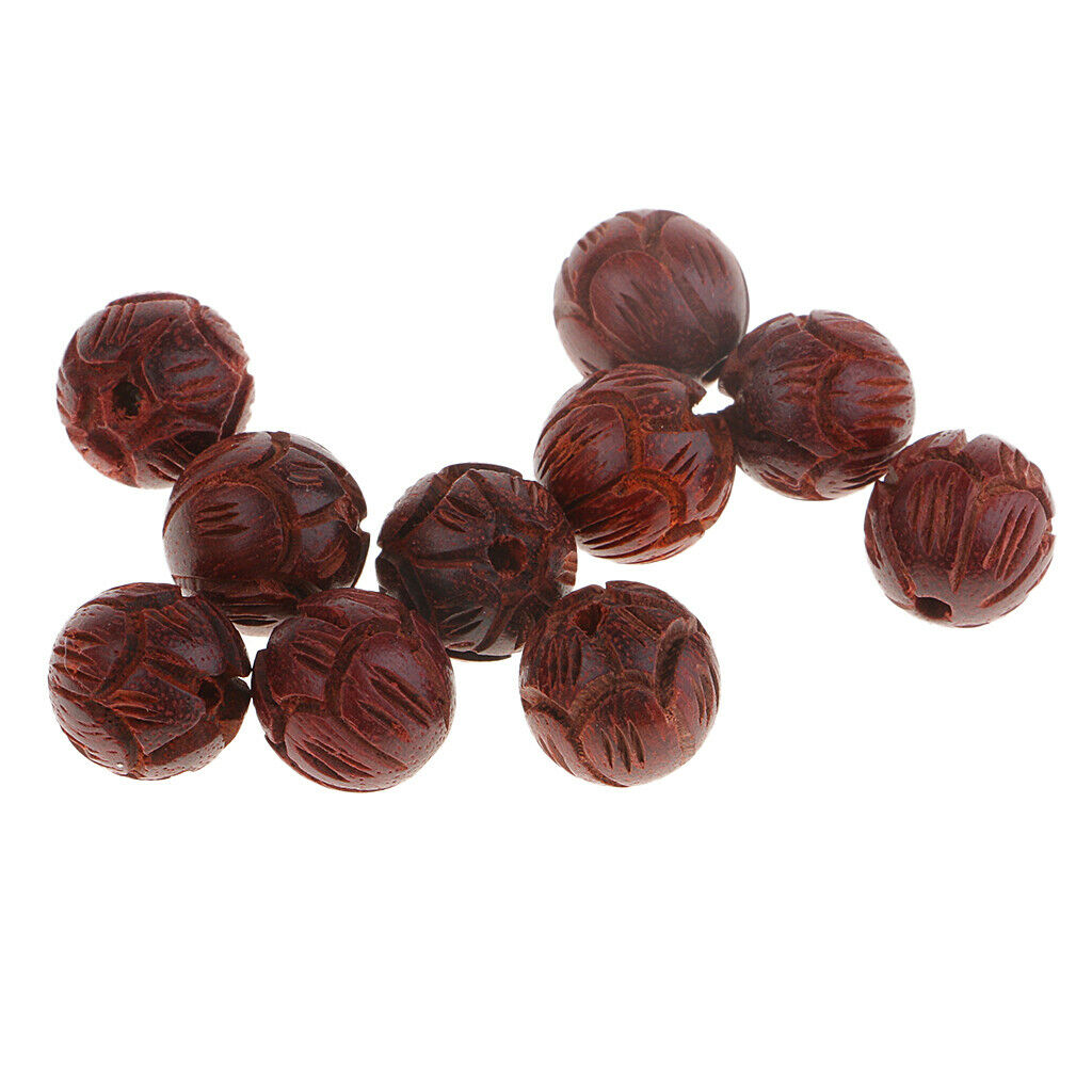 Sandalwood  Wood Lotus Mara Beads Sapcer Beads DIY Jewelry - 10mm