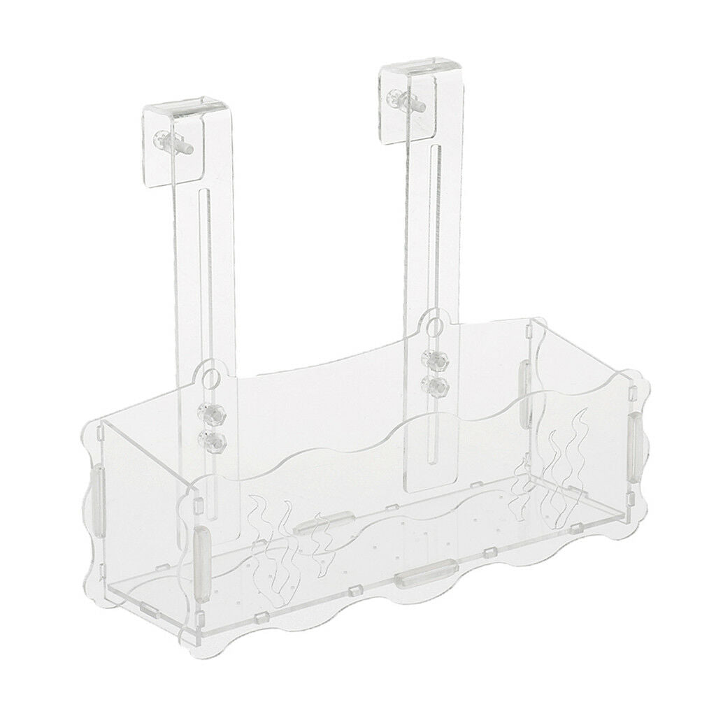 Acrylic Aquatic Plant Cup Pot Holder Aquarium Tank Live Plant Glass Pot