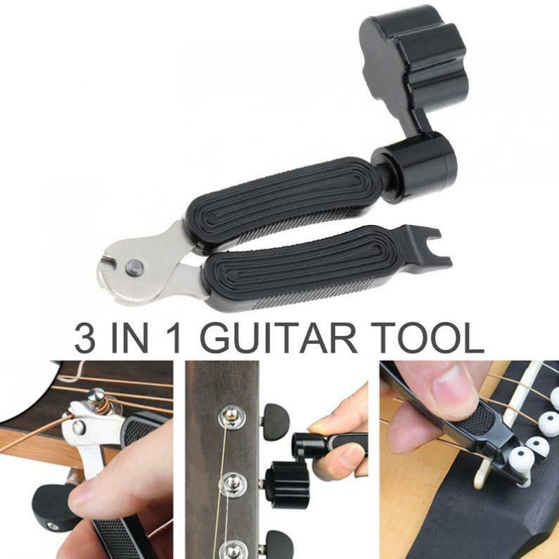 3 IN 1 Multifunctional Guitar Tool String Winder +String Cutter+Pin Puller