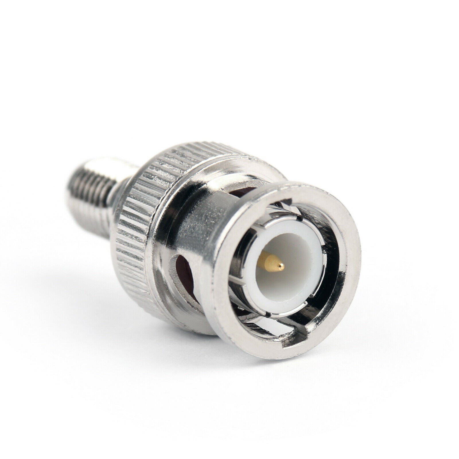 10Pcs BNC Male Plug To RP-SMA Female Jack Center 50Ω RF Coaxial Adapter CA