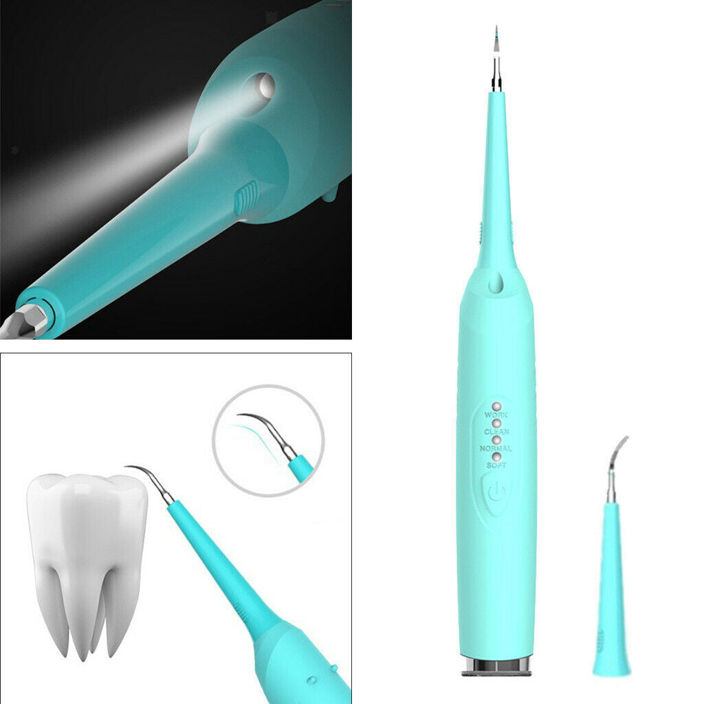 Ultrasonic Electric Tooth Cleaner USB Rechargeable Tool Floss Teeth Cleaning
