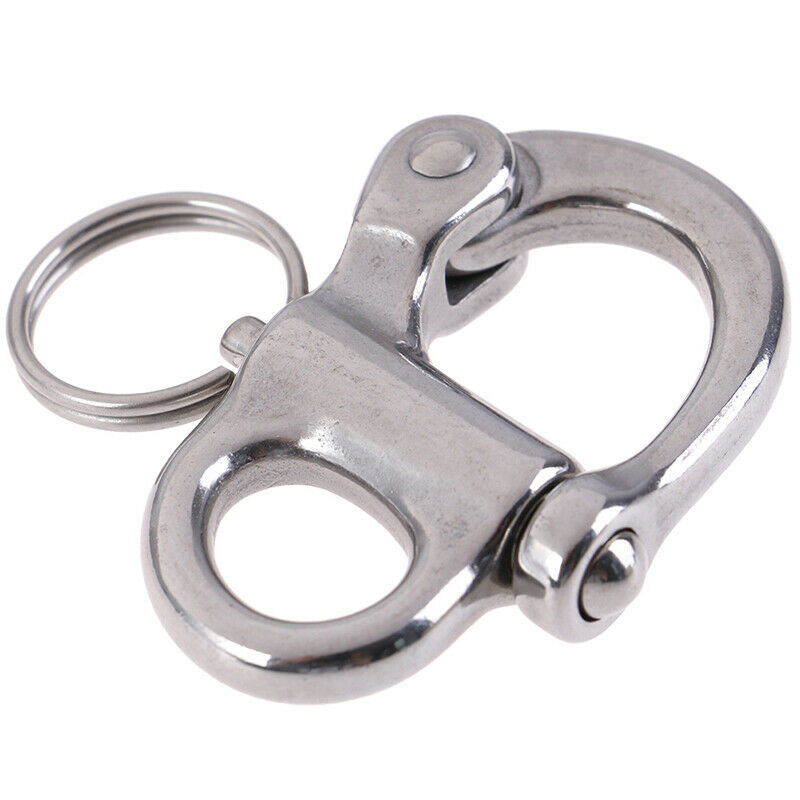 316 Stainless Steel Rigging Sailing Fixed Bail Snap Shackle Yacht Outdoor.l8