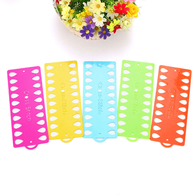 Durable Plastic Cross Stitch Row Line Board Embroidery Thread Yarn Organi.l8