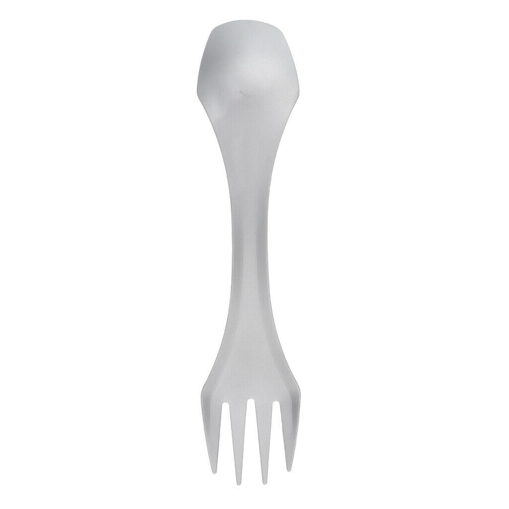 Camping Titanium Spork Fork Spoon Backpacking Cutlery 2 in 1 Titanium Color