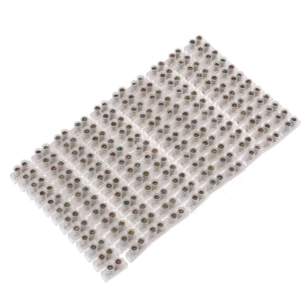 10Pcs Barrier Screw Terminal Wire Connector 3A 12-Position Block TerminalJ*DD