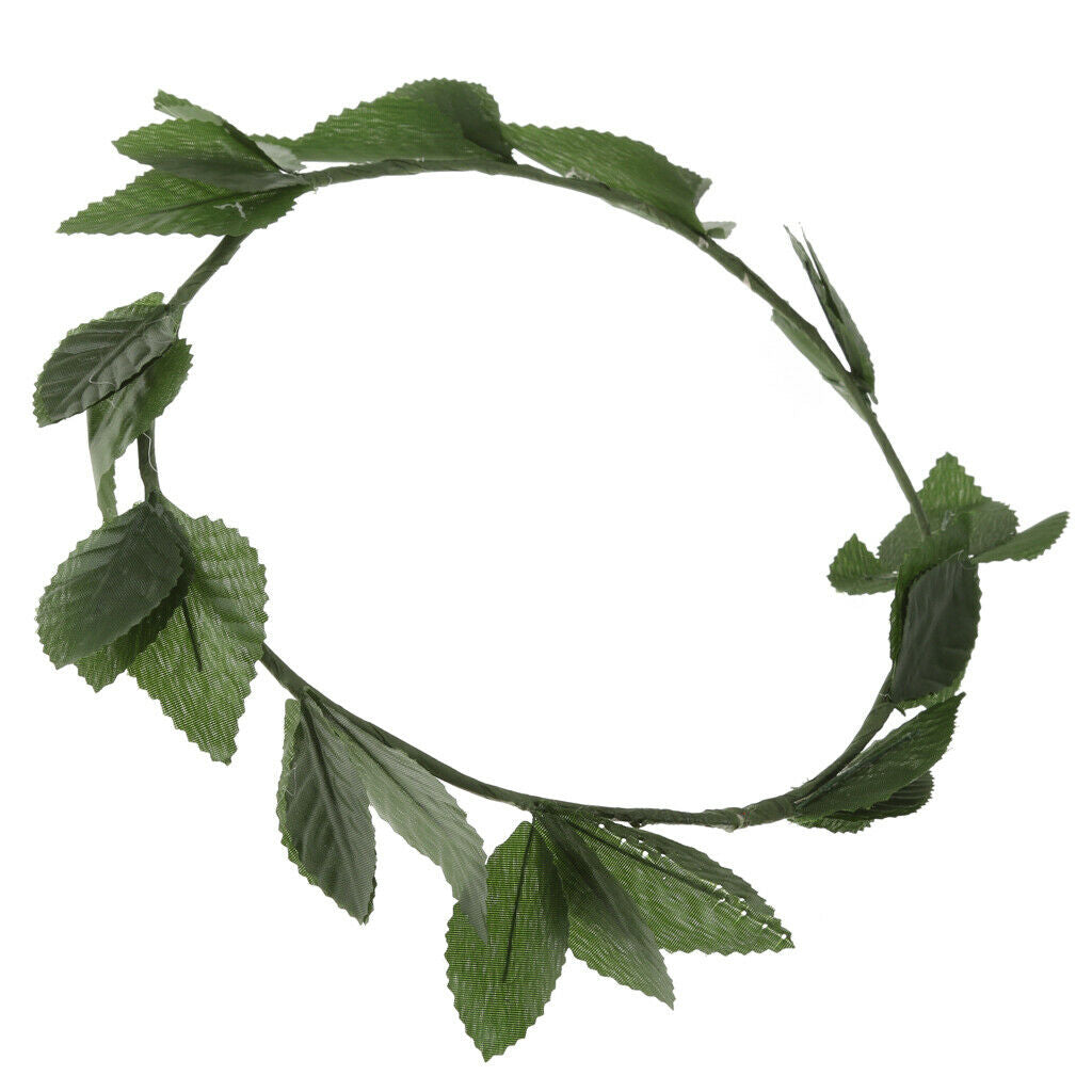 3x Fashion Green Laurel Wreath Headpiece Toga Fancy Dress Elf Accessories