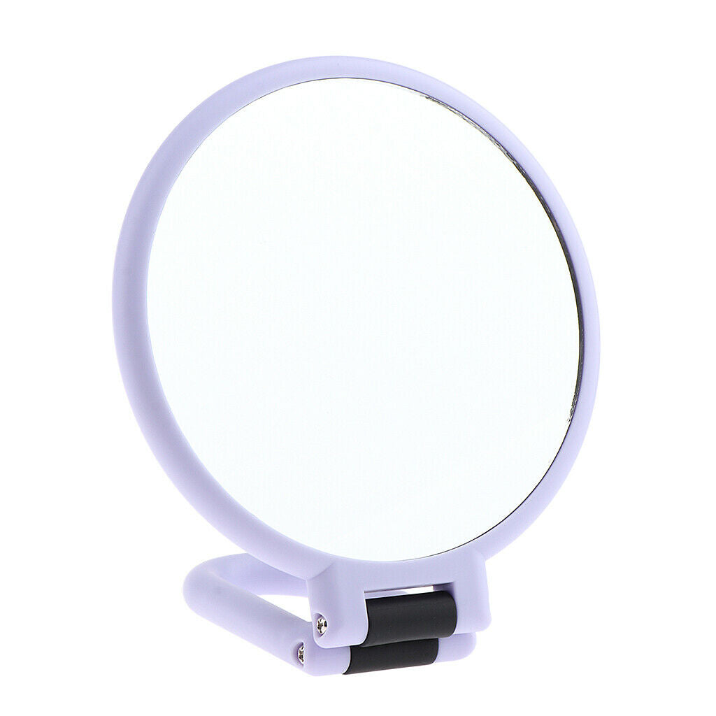 2x Folding Handheld 10X/15X Magnifying 2 Sided Makeup Tabletop Travel Mirror