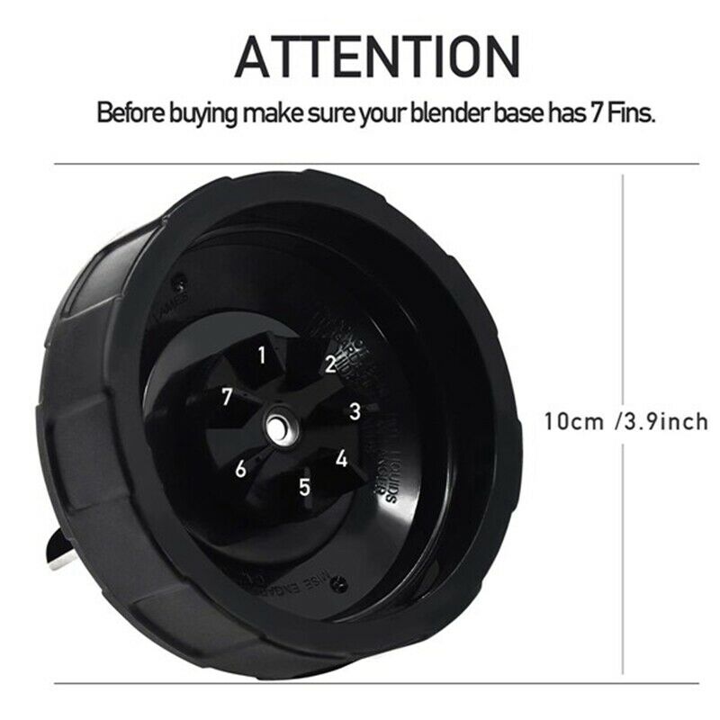 2PCS 7 Fins Ninja Blender Blade Replacement Parts, for Nutri Ninja Blender EL9B5