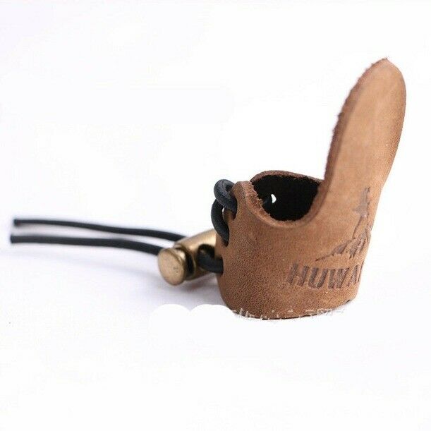 Archery Leather Finger Guard Mongolian Thumb Glove Arrow Shooting Protect New