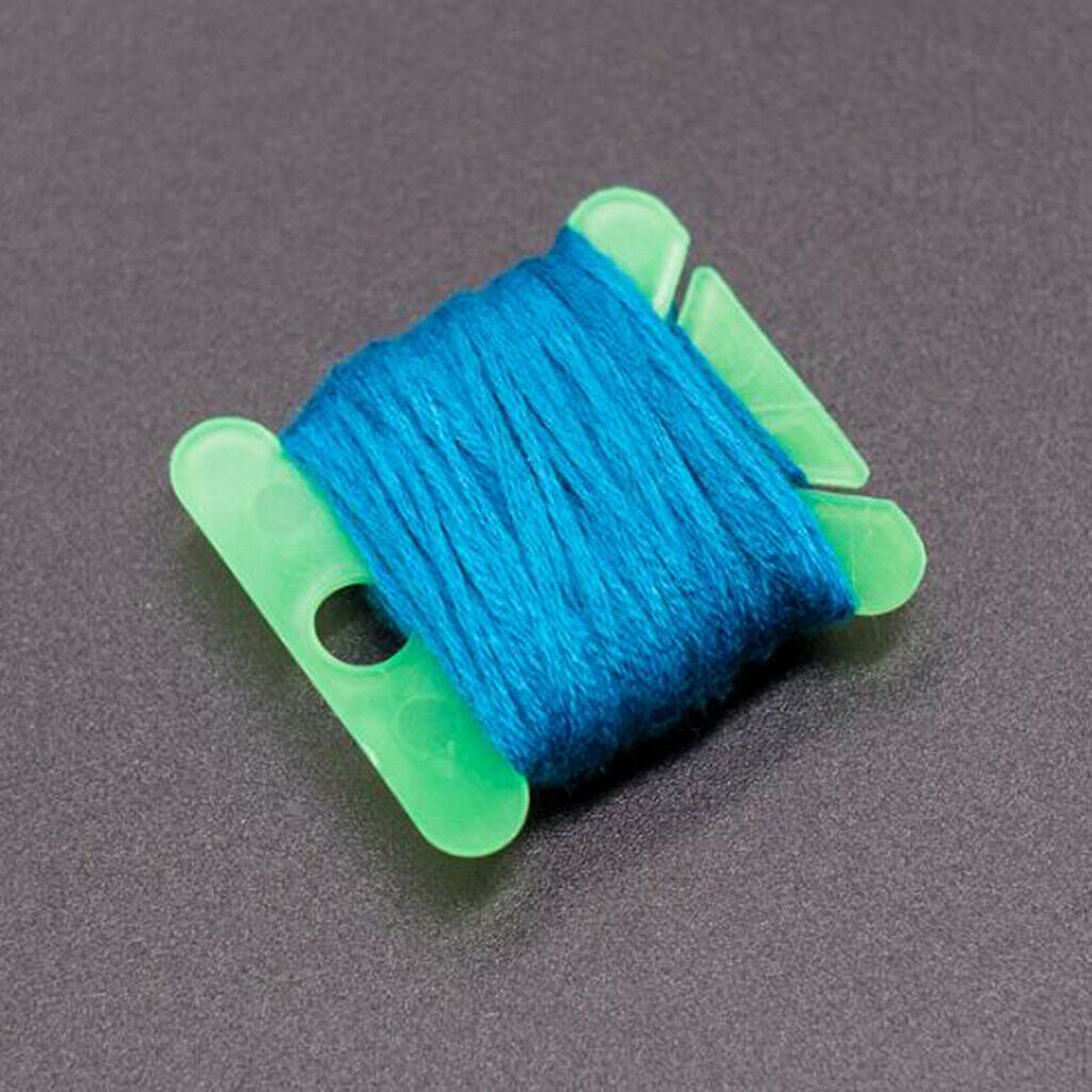 200pcs Cardboard Thread Floss Bobbins Ribbon Twine Reel Organizer -