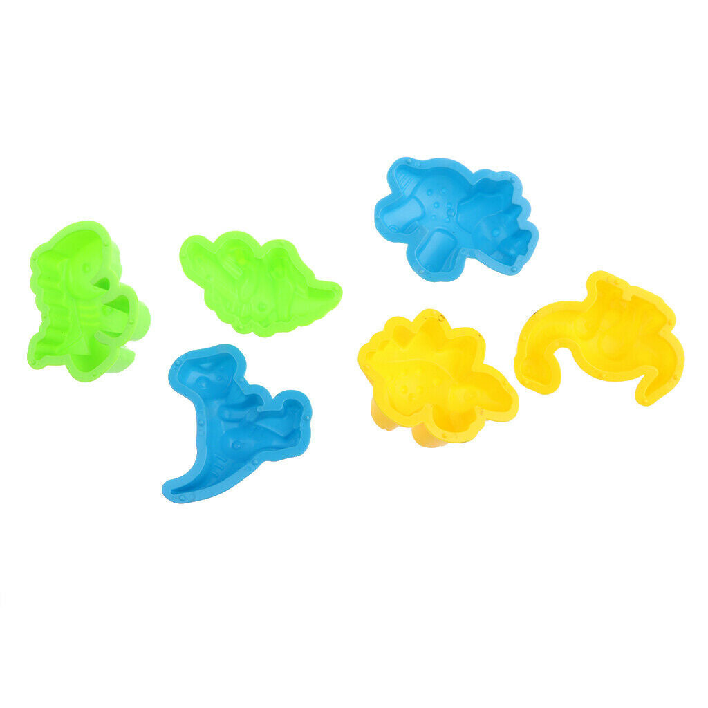 6 Pcs / Set Sand Castle Print Building Dinosaur Beach Pool