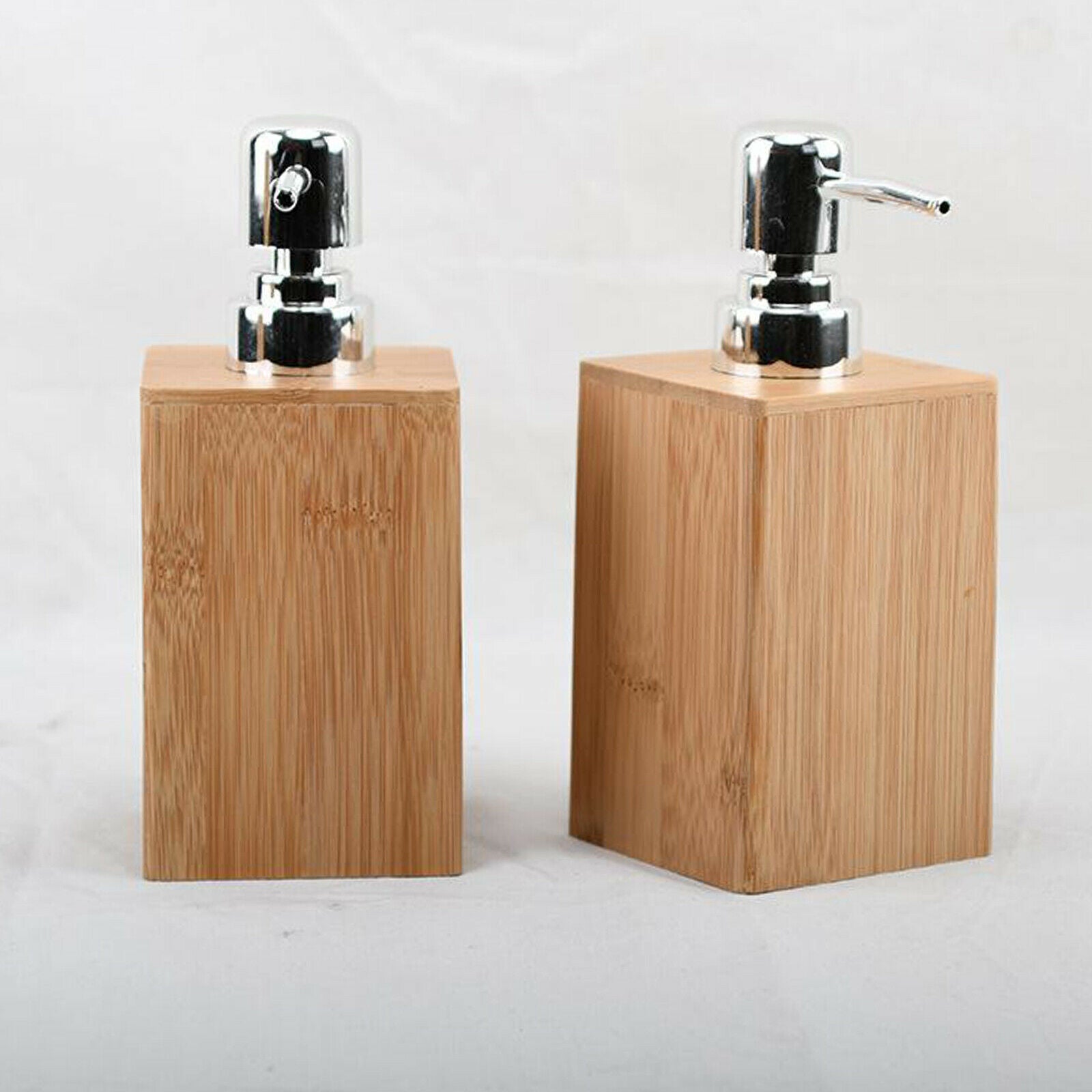 220ml Soap Dispenser Bamboo Hand Lotion Liquid Pump Bottles Shampoo Container