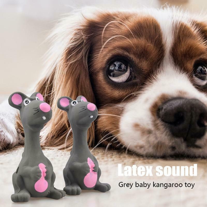 Interactive Fetch Play Latex Rubbe Mouse Shape Dog Toys with Squeaking Sound