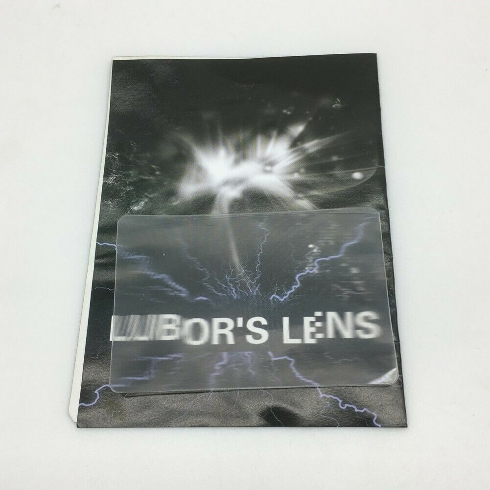 2Pcs Lubors Lens Gimmick Card with Pen Close up  Stage Illusions Props Safe