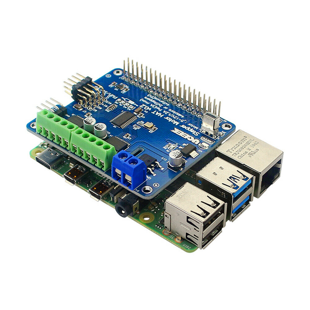 For Raspberry Pi 4 Stepper Motor HAT V2.0 5-12V I2C Interface Expansion Board