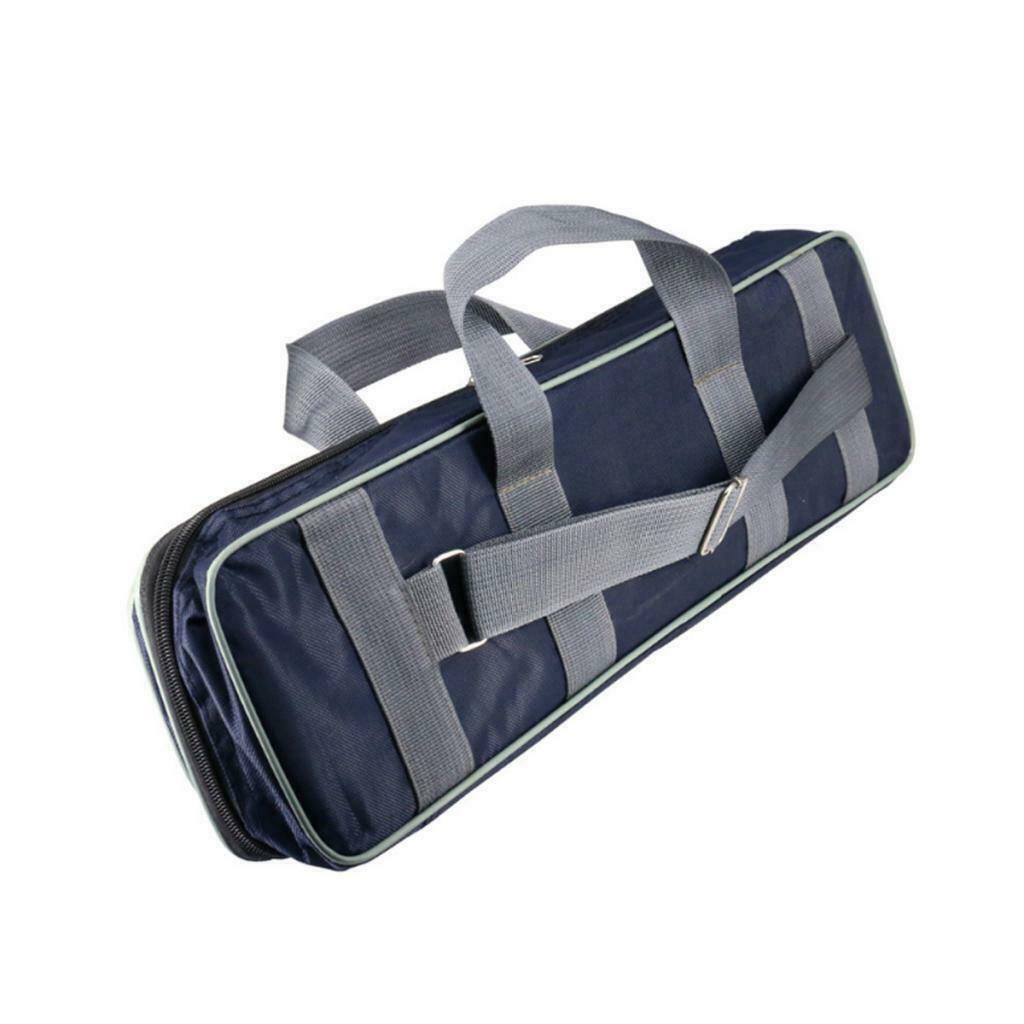 Large Capacity Portable Fishing Rod Reel Case Dustproof with Double Zippers
