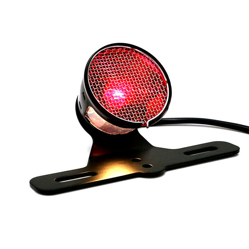 Motorcycle Bike 20 Bulb Rear Brake Stop Light License Tail Lamp w/ Plate Bracket