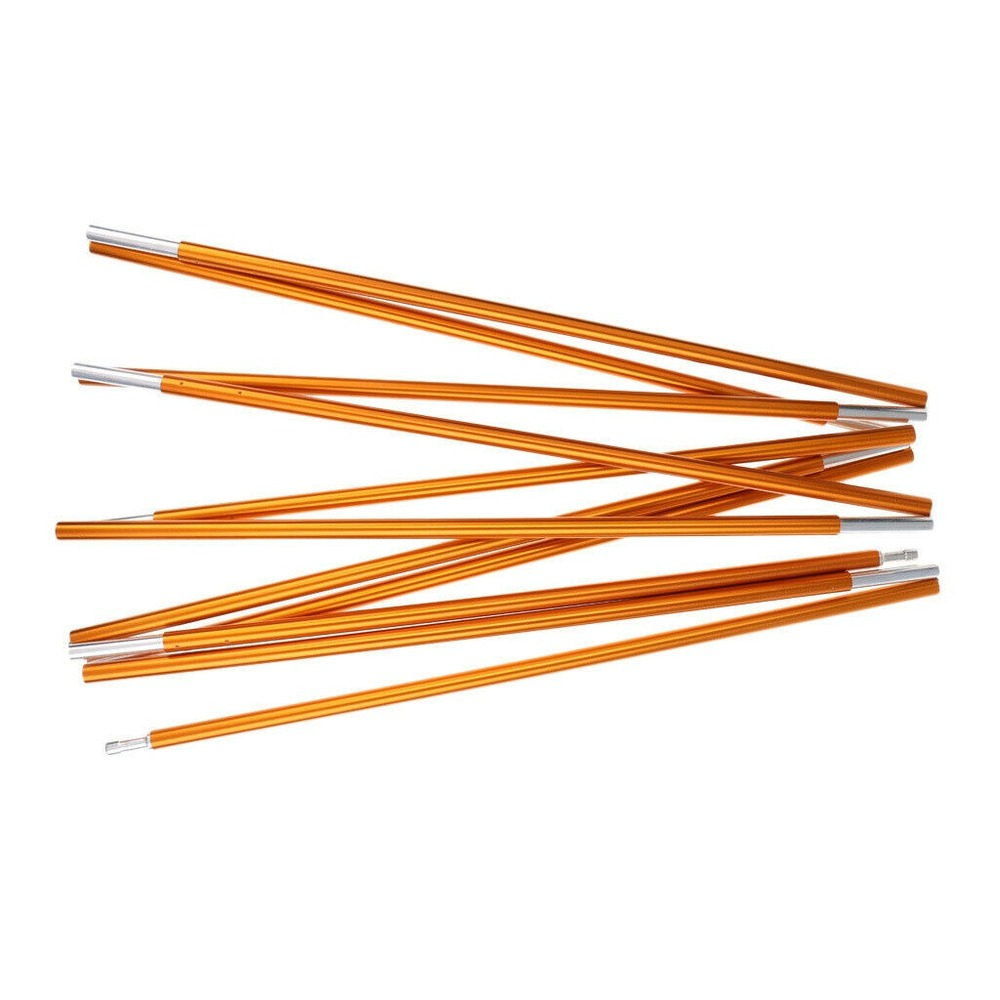 2PC Aluminum Alloy Pole Camping Tent Awning Frame Replacement 355cm 8.5mm,Yellow