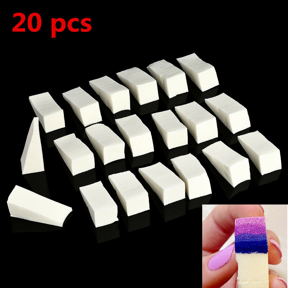 20 PCS/Pack DIY White Makeup Blender Blending Foundation Sponge Puff