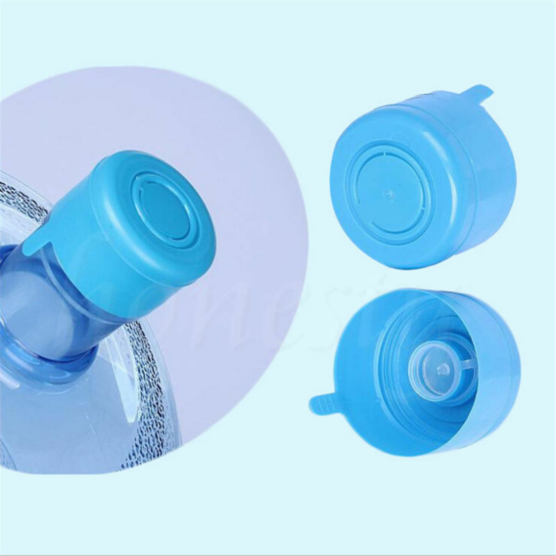 2PCS 3&5 Gallon Replacement Water Bottle Snap On Cap Anti Splash Peel 55mm