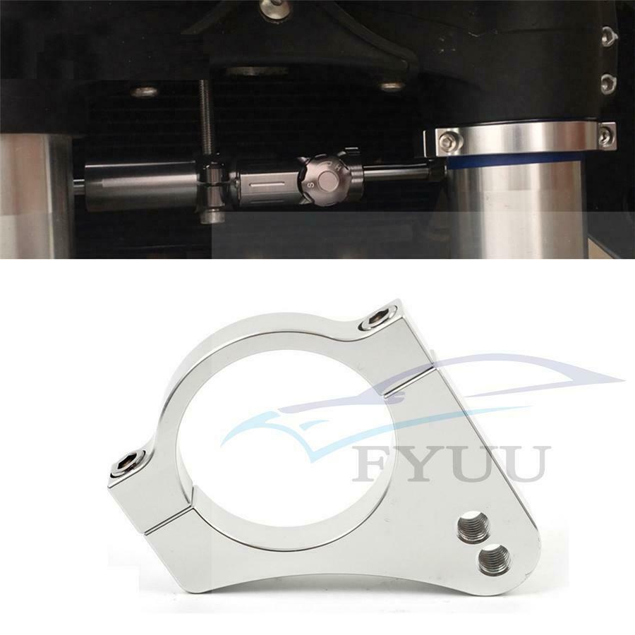 49mm Motorcycle Aluminium Steering Damper Fork Bracket Reduce Lever Vibration