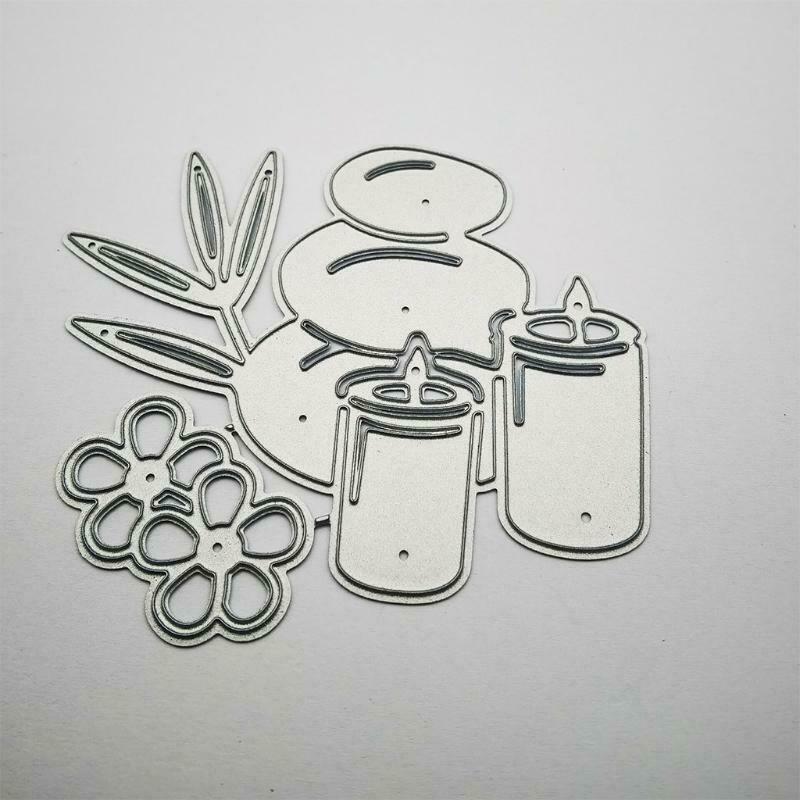 Candle Metal Cutting Dies Stencil DIY Scrapbook Album Paper Card Template Mold