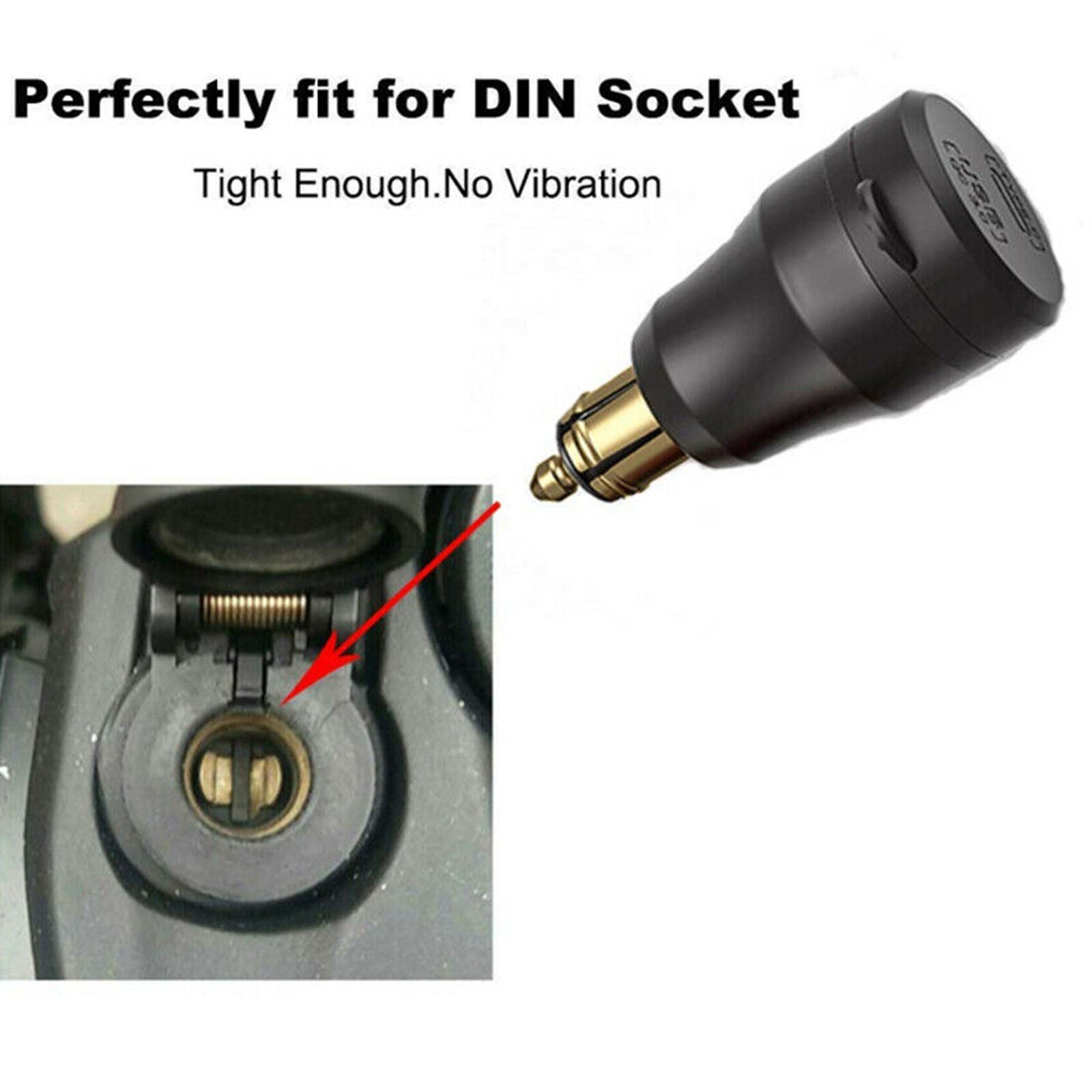 Waterproof Type C USB Fast Charger Power Adapter Socket For BMW Motorcycle Hella